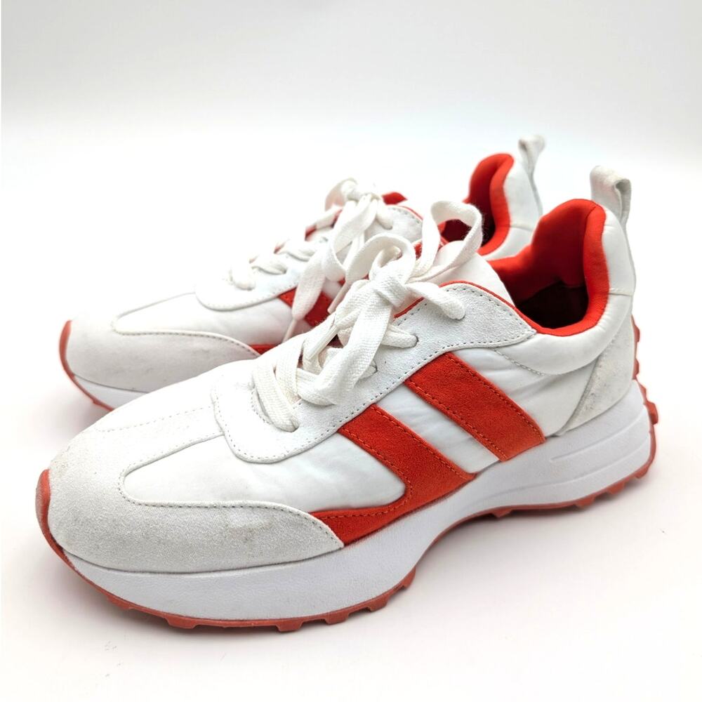 Urban Sport by JSlides Janey Sneaker Shoes Women's White/Red Size US6M EU36.5